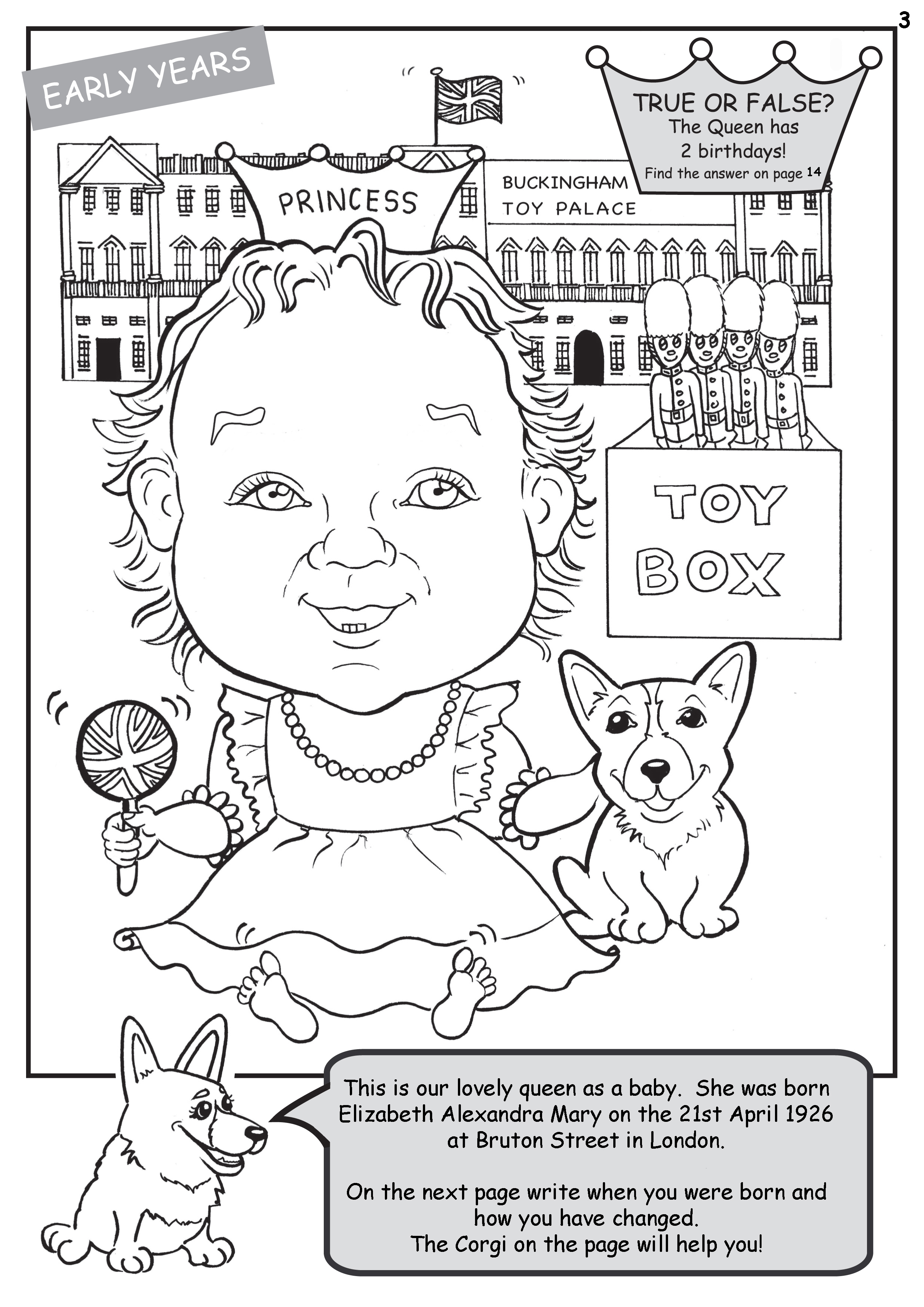 Queen Elizabeth Colouring Book - Witty Pics